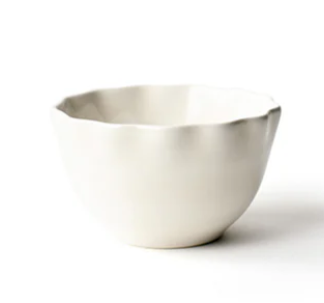 Signature White Ruffle Appetizer Bowl