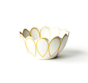 Deco Gold Scallop Dipping Bowl