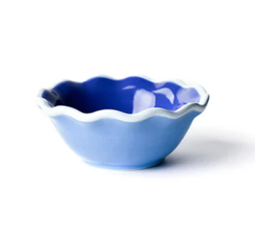 Iris Blue Color Block Dipping Bowl