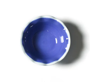 Iris Blue Color Block Dipping Bowl