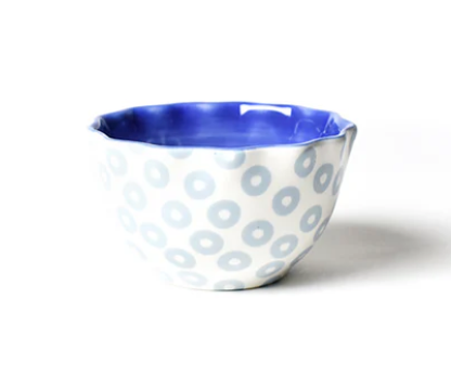 Iris Blue Pip Ruffle Appetizer Bowl