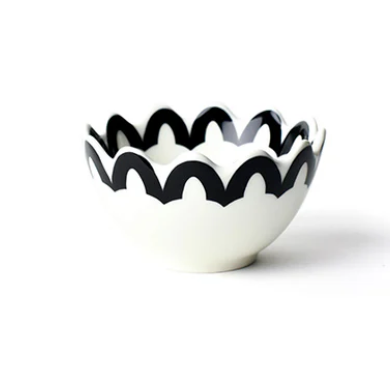 Arabesque Black Scallop Appetizer Bowl