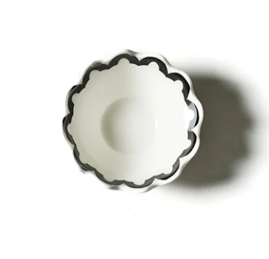 Arabesque Black Scallop Appetizer Bowl