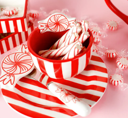 Peppermint Embellishment Plate