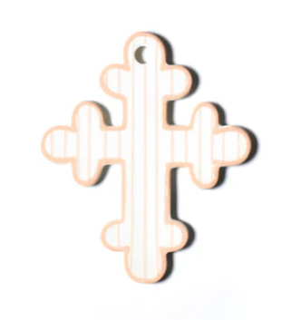 Pinstripe 6" Cross - Pink
