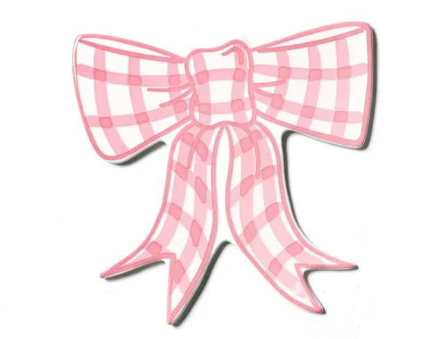 HE Pink Gingham Bow Attachment