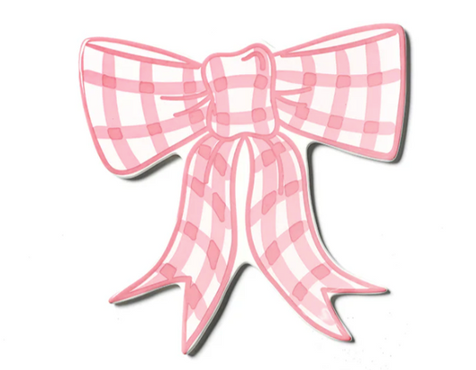 HE Pink Gingham Bow Attachment