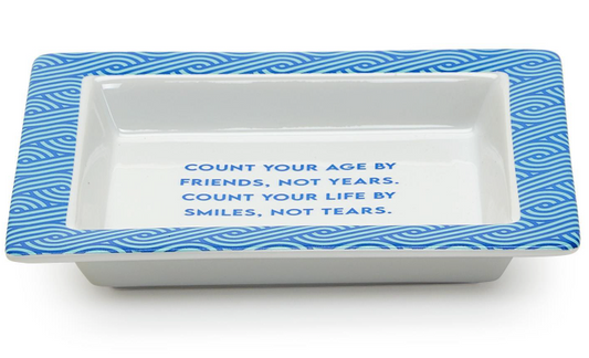 Classic Wise Saying Porcelain Tray in Gift Box | Assorted Styles