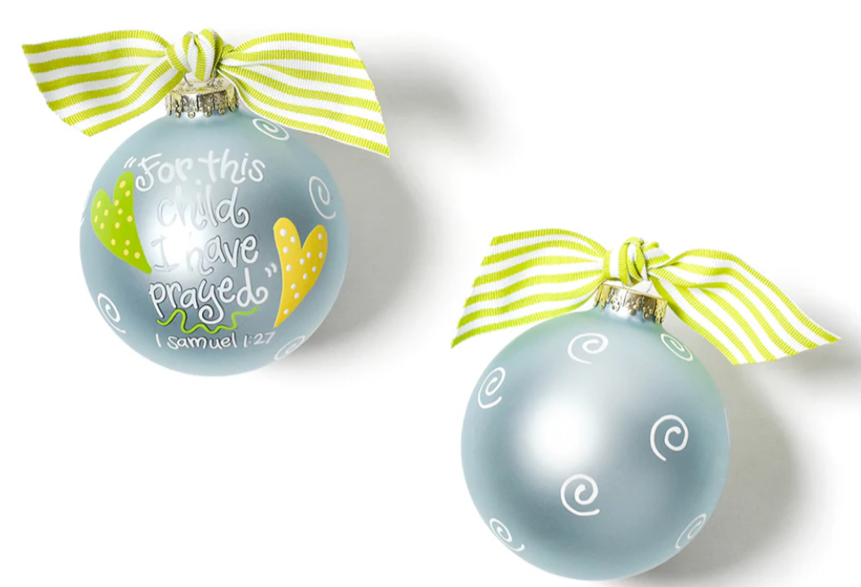 Glass Ornament | Blue For This Child