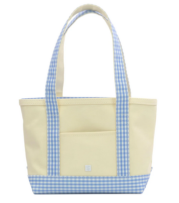 Mini Tote | Gingham Sky Trim