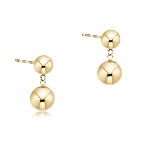 Classic 10mm Ball Drop Stud | Gold