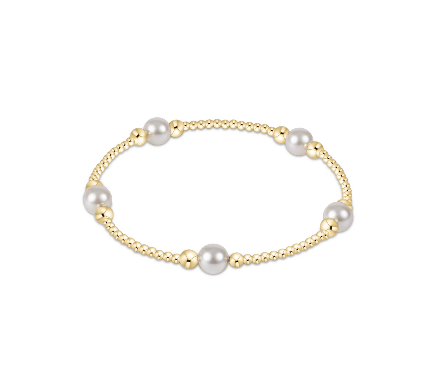 Purpose Pearl 6mm Bead Bracelet | Gold