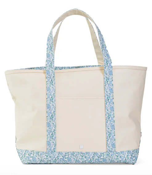 Maxi Tote | Hamptons Floral Trim