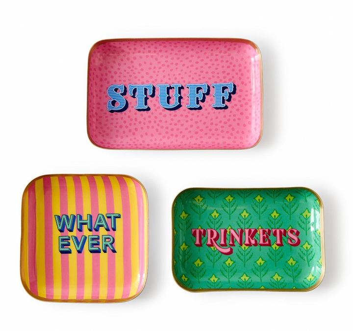 Metal Trinket Trays with Sayings | Assorted Styles