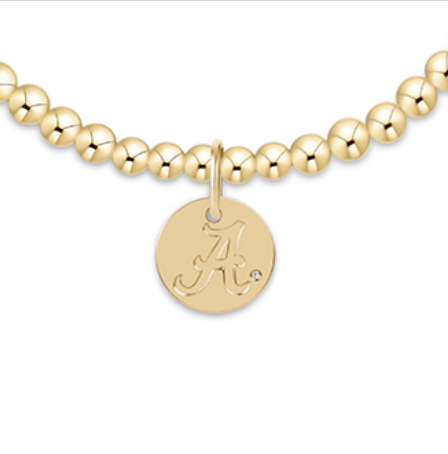 eCOLLEGIATE Gold 3mm Bracelet | Alabama