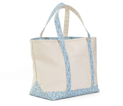 Maxi Tote | Hamptons Floral Trim