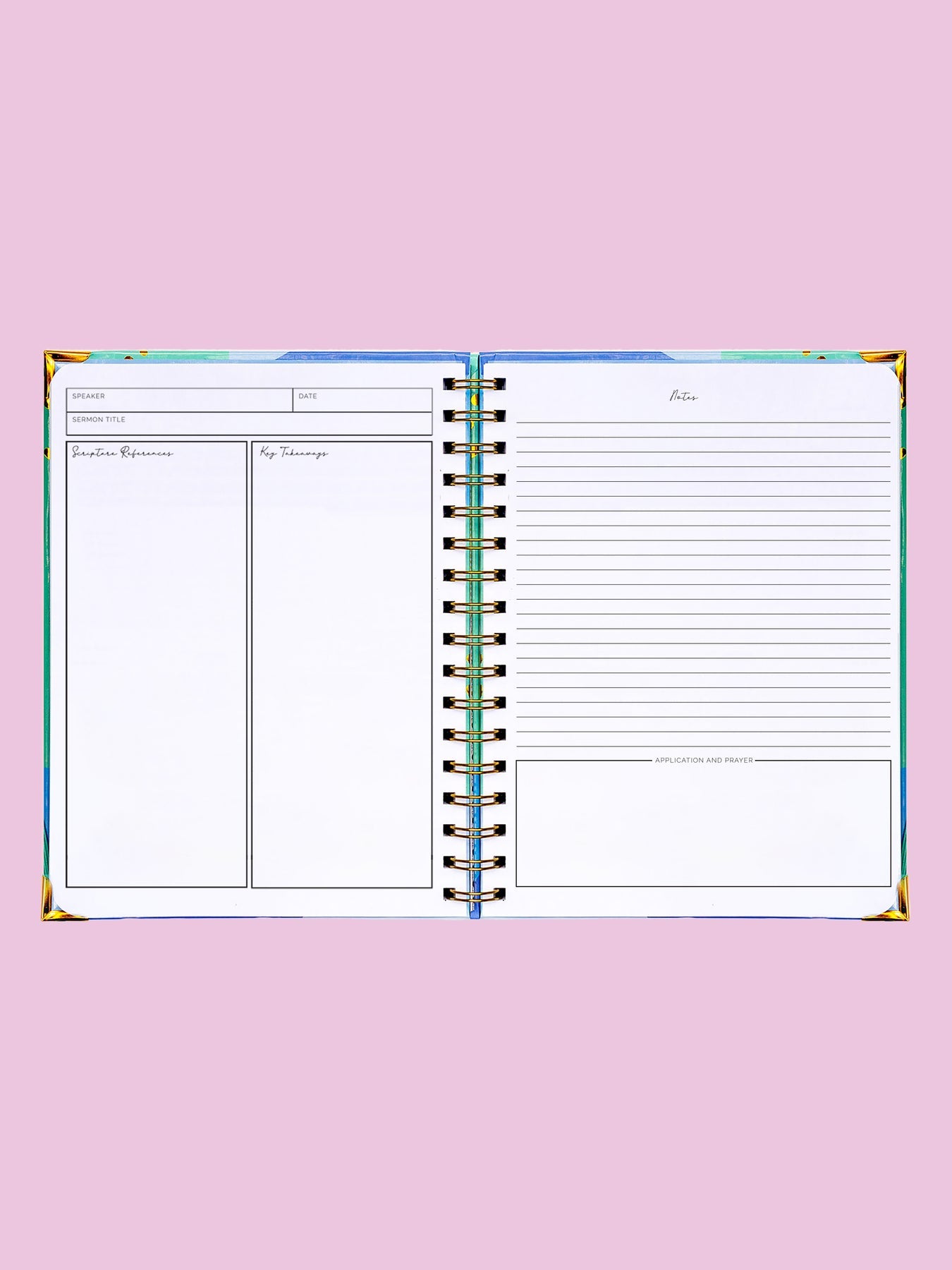 Sermon Notes Journal - Wild Flower