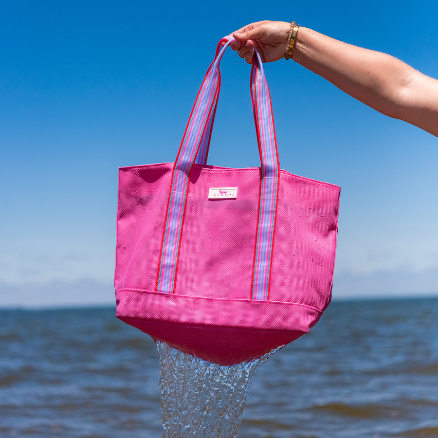 Joyride | Large Woven Tote | Bubblegum
