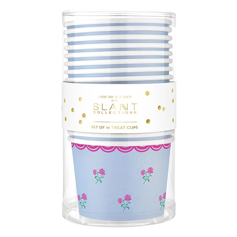 Paper Treat Cups | Blue Floral