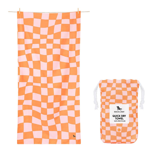 D&B Quick Dry Towel | Groovy Check