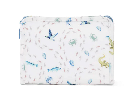 Medium Roadie Zip Pouch | Coastal Tides