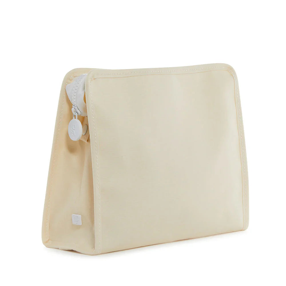 Medium Roadie Zip Pouch | Coated Canvas Natural