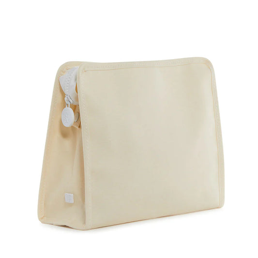 Medium Roadie Zip Pouch | Coated Canvas Natural