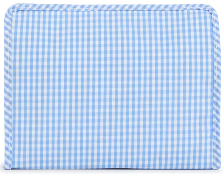 Small Roadie Zip Pouch | Gingham Sky
