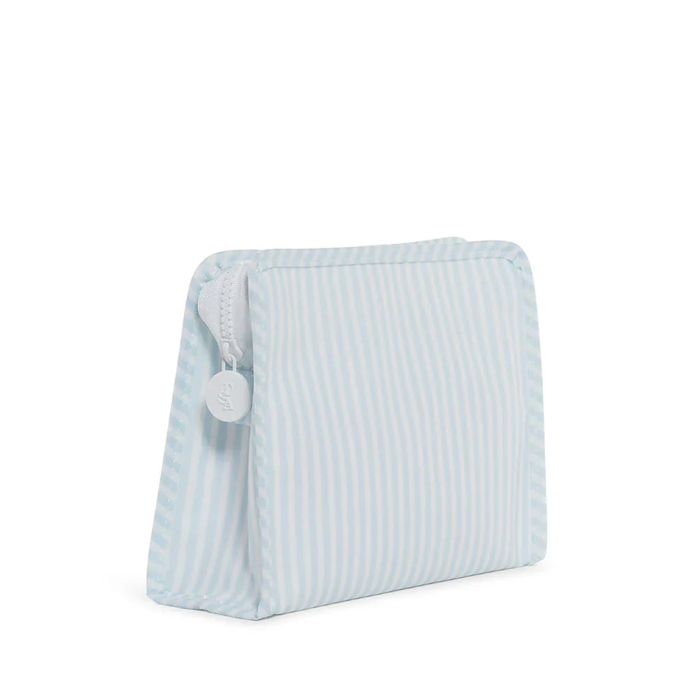 Medium Roadie Zip Pouch | Pimlico Stripe Blue