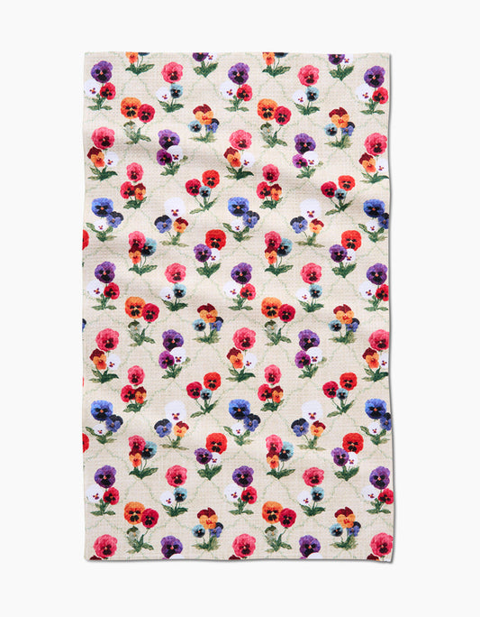 Tea Towel | Bunch of Pansies