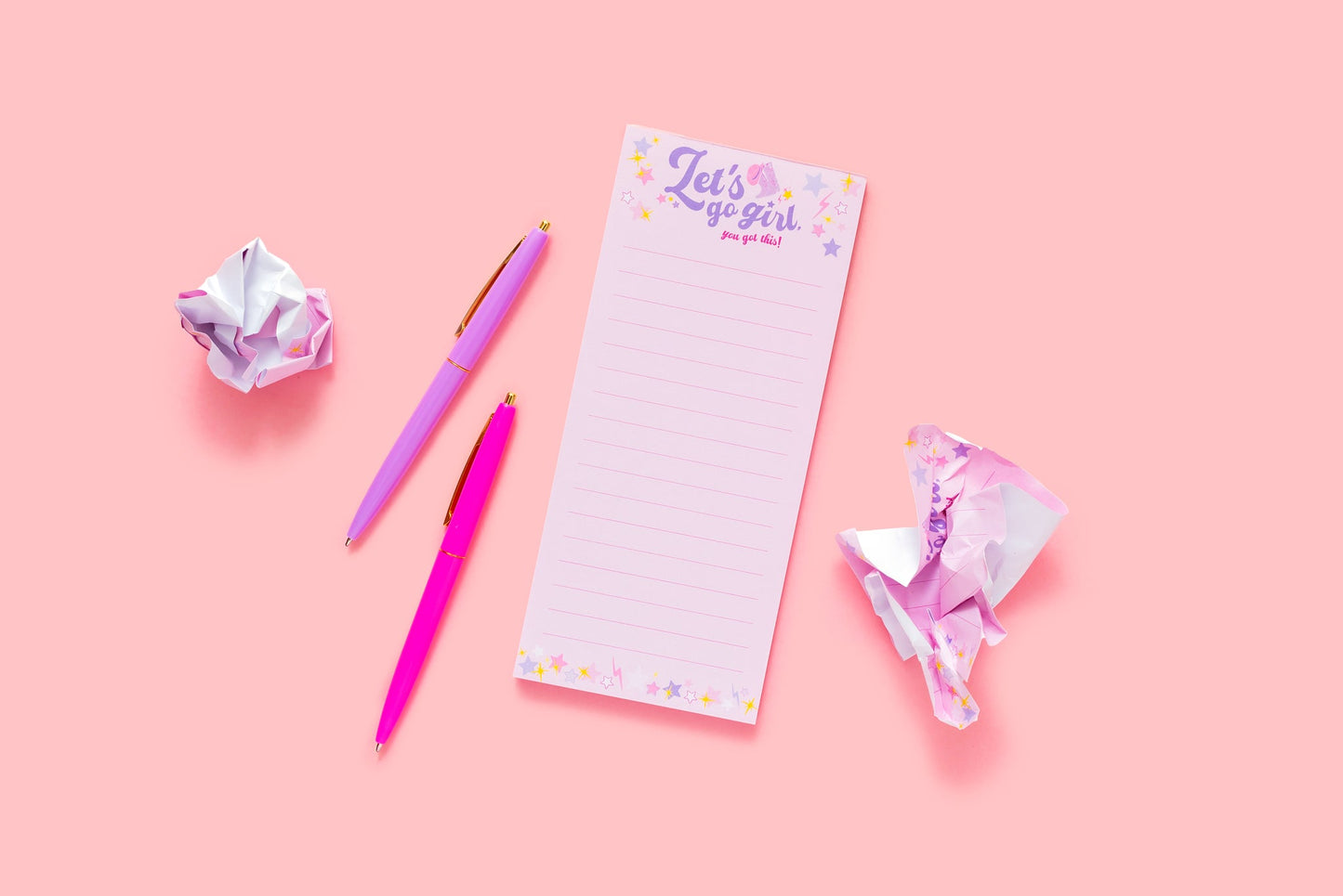 Let's Go Girl Skinny Notepad