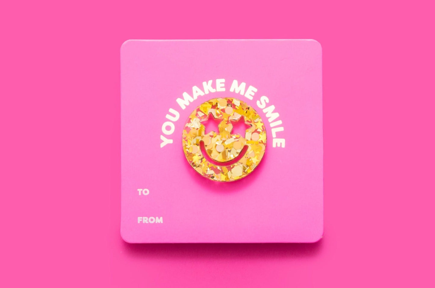 Confetti Smiles Pin Card