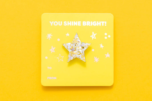 Confetti Star Pin Card