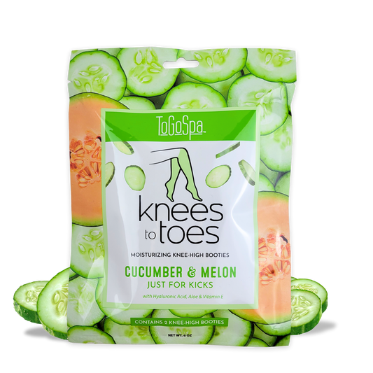 Moisturizing Knee-High Booties | Cucumber & Melon