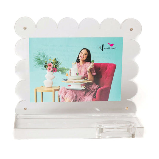 Base | Clearly A-nora-ble Scalloped Acrylic Frame