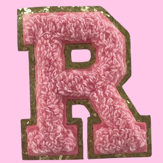 Individual Letter Patch - Light Pink