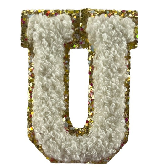 Individual Letter Patch - White/Cream