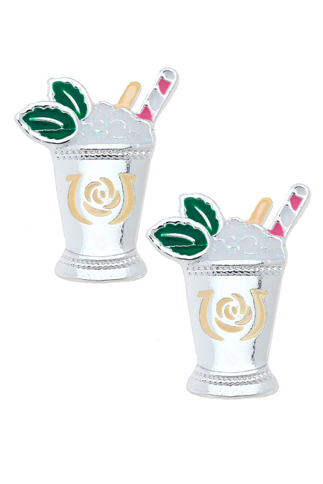Stud Earrings | Kentucky Derby Mint Julep