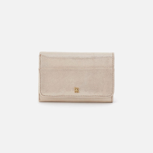Jill | Trifold Wallet | Sand Shimmer