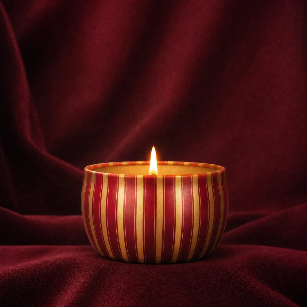 Velvet Rouge Holiday Tin Candle