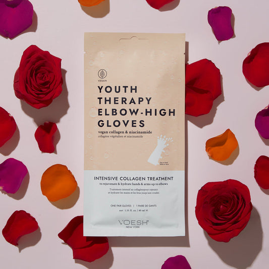 Youth Therapy Elbow-High Gloves - Intensive Collagen Treatment