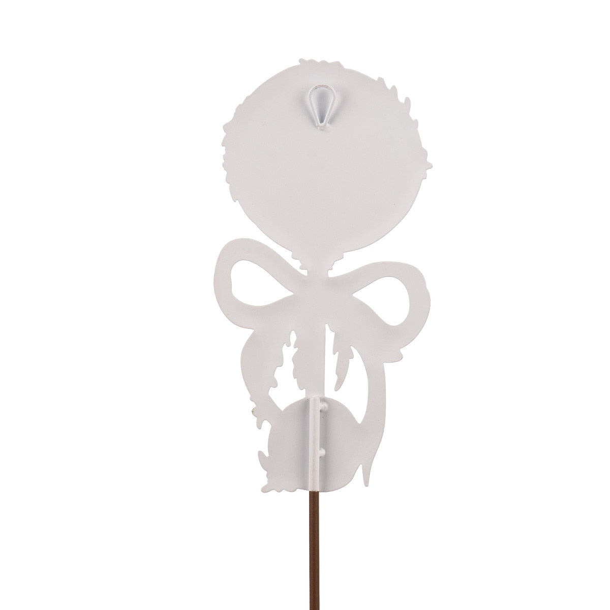 Metal Stake/Decor | Boy Baby Rattle