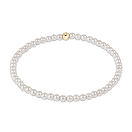 egirl | Classic Pearl 3mm Bead Bracelet
