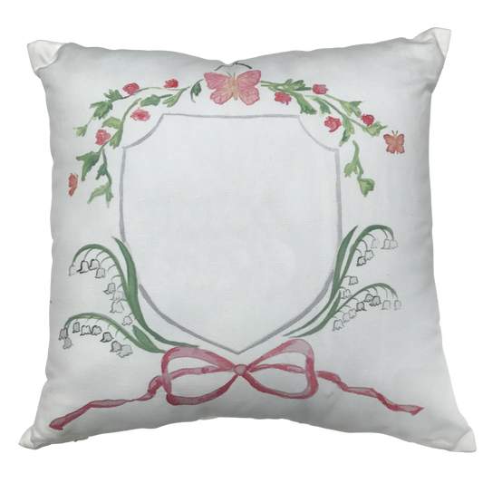 Pink Butterfly Pillow