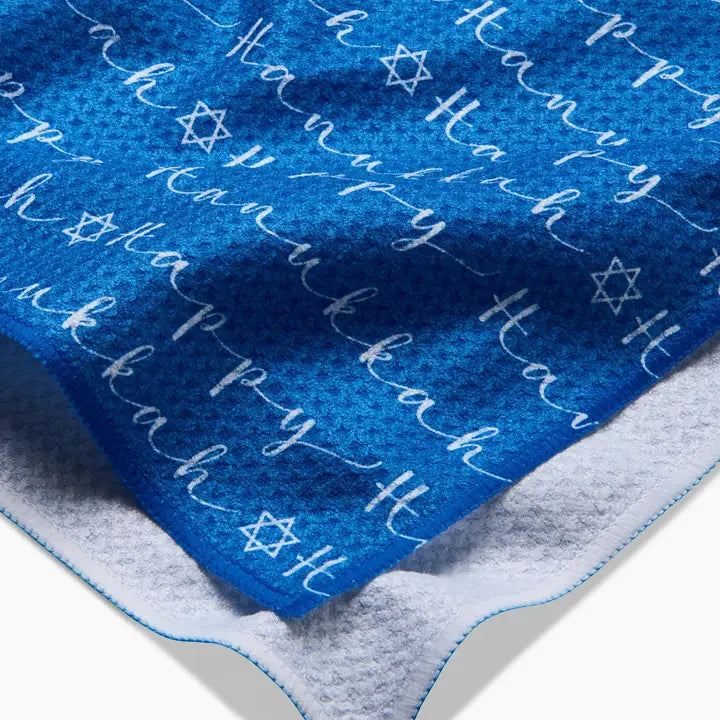 Tea Towel | Happy Hanukkah Blue