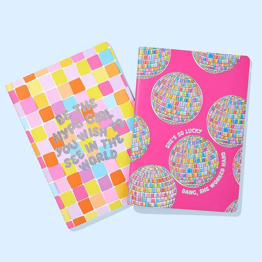 Notebook Set | Disco Ball + Motivation