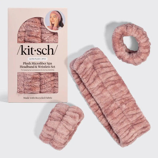 Spa Headband and Wristlets 3pc Set | Terracotta