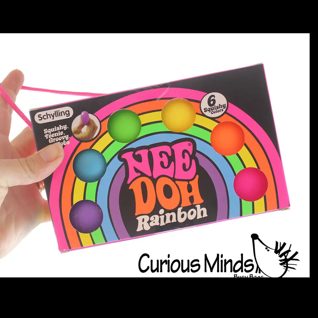 Nee-Doh | Rainbow Teenie Tiny 6 Pack