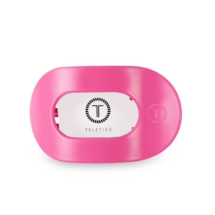 Teleties Flat Round Clip | Paradise Pink | Assorted Sizes