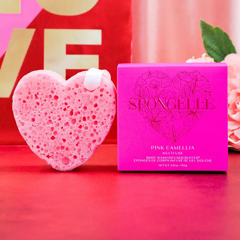 Pink Camellia Heart Buffer